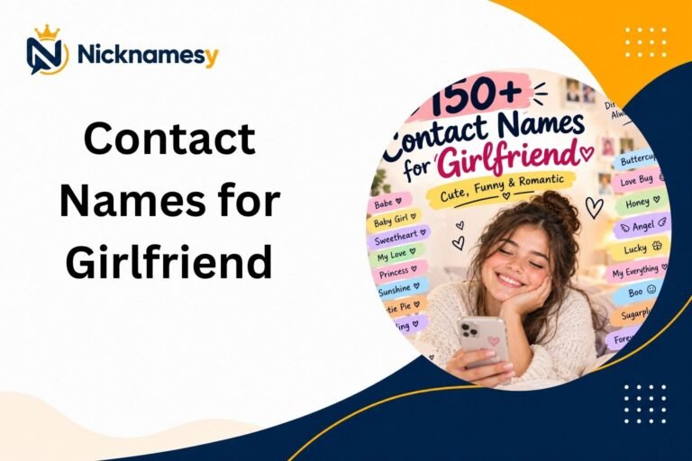 Contact Names for Girlfriend