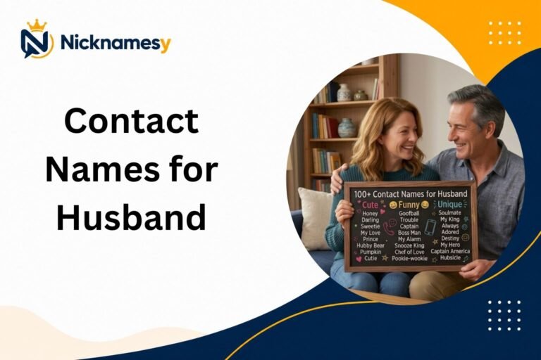Contact Names for Husband