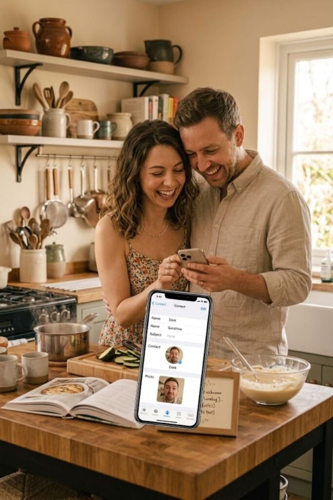 husband name save in mobile
