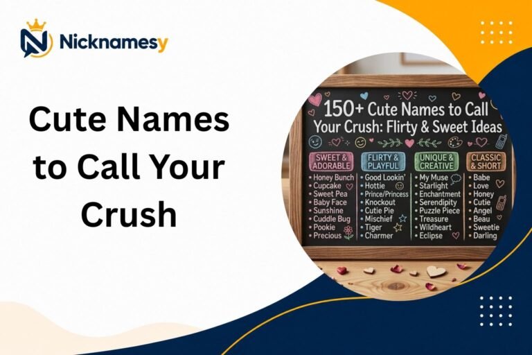 Cute Names to Call Your Crush