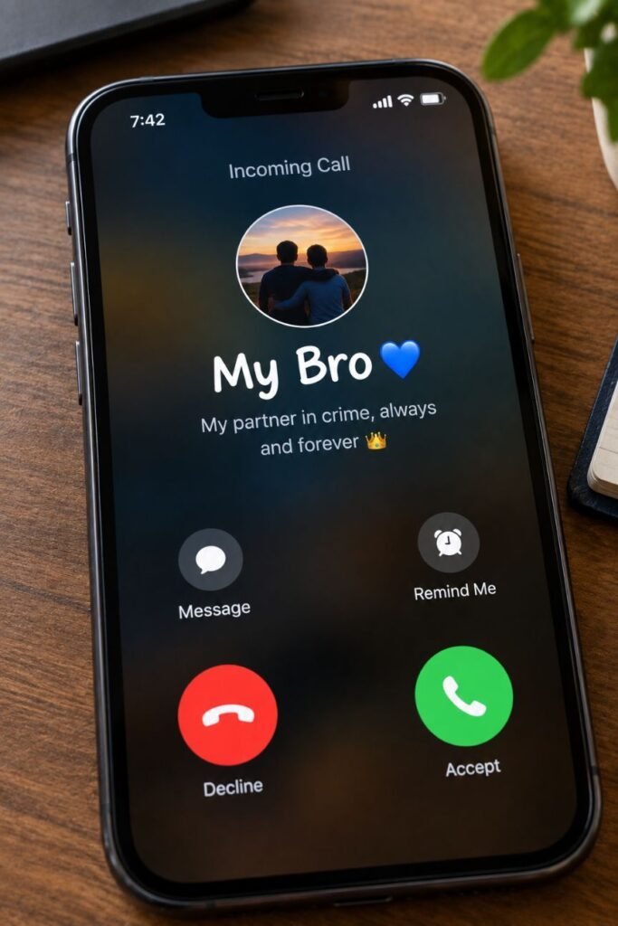 brother contact name ideas